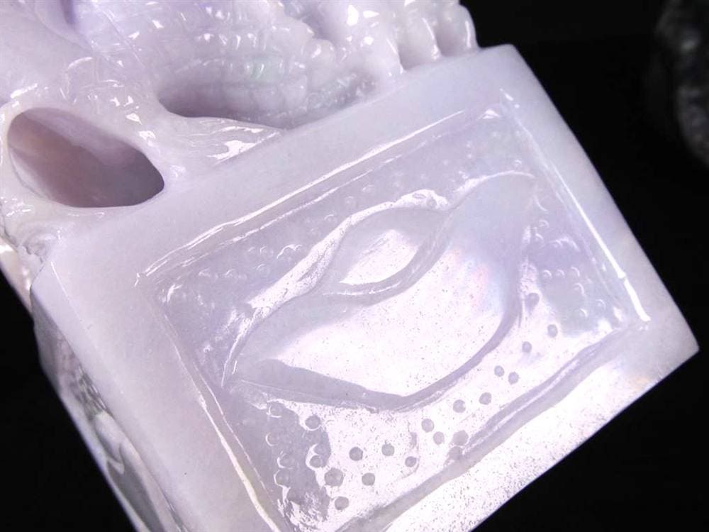 翡翠 ヒスイ 彫刻置物 龍 玉璽