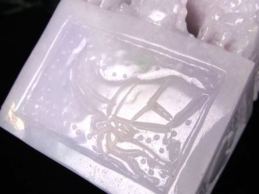 翡翠 ヒスイ 彫刻置物 龍 玉璽