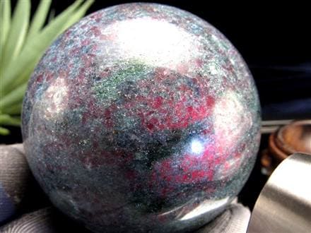 ルビーインカイヤナイト 丸玉 スフィア ルビーカイヤナイト 