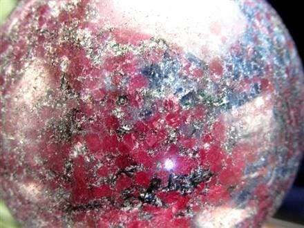 ルビーインカイヤナイト 丸玉 スフィア ルビーカイヤナイト 