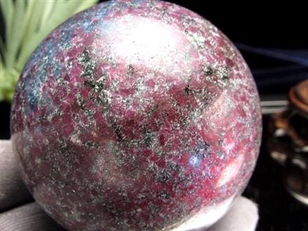 ルビーインカイヤナイト 丸玉 スフィア ルビーカイヤナイト 