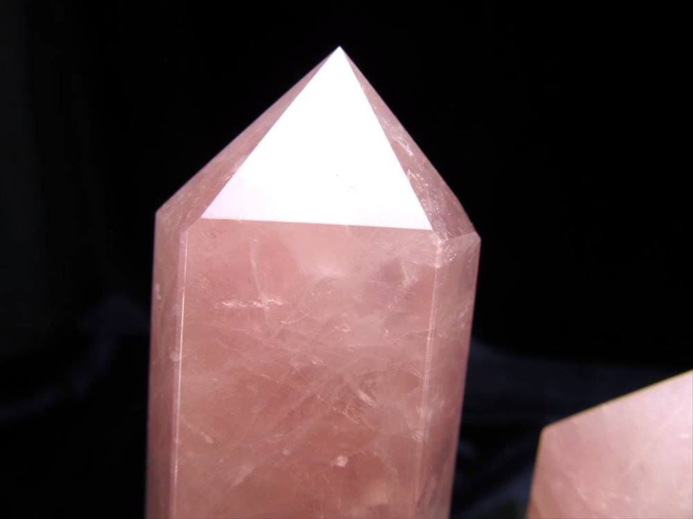 ローズクォーツ,六角柱,ポイント,恋愛運,マダガスカル産
