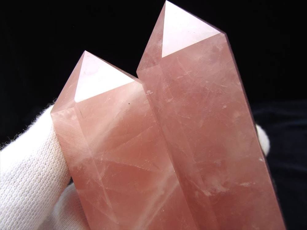 ローズクォーツ,六角柱,ポイント,恋愛運,マダガスカル産