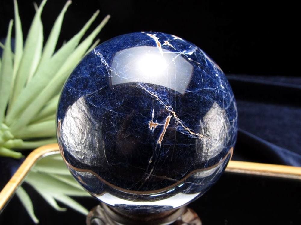 ソーダライト 方曹達石 丸玉 スフィア 置き物
