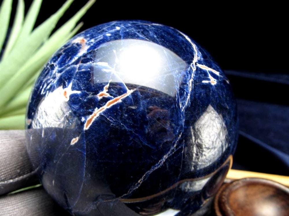 ソーダライト 方曹達石 丸玉 スフィア 置き物