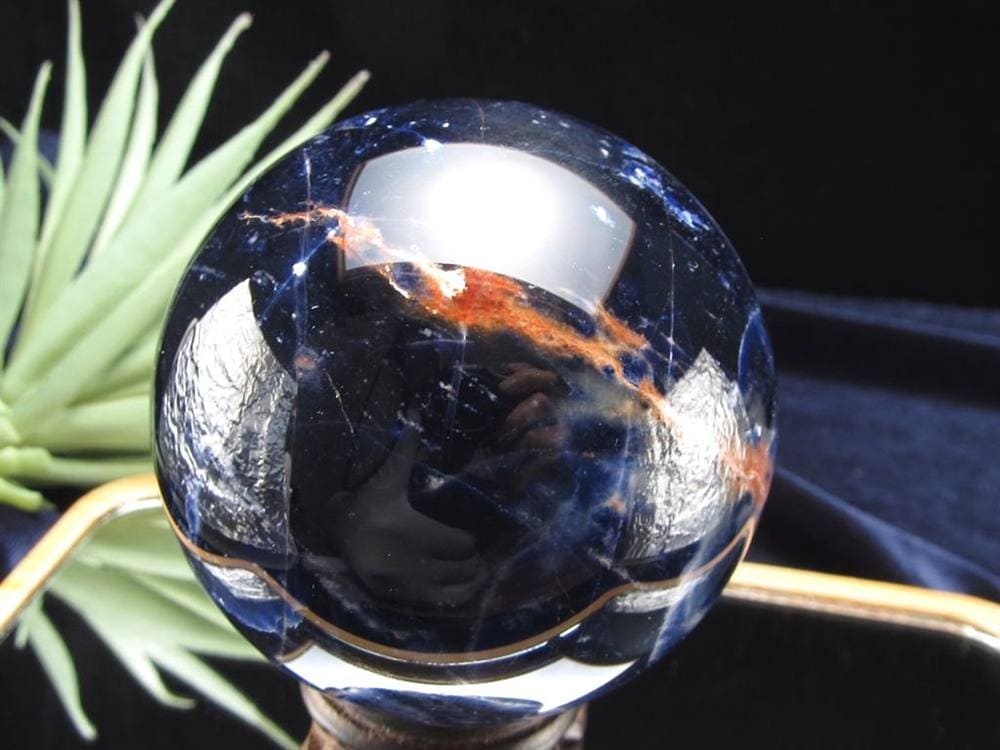 ソーダライト 方曹達石 丸玉 スフィア 置き物