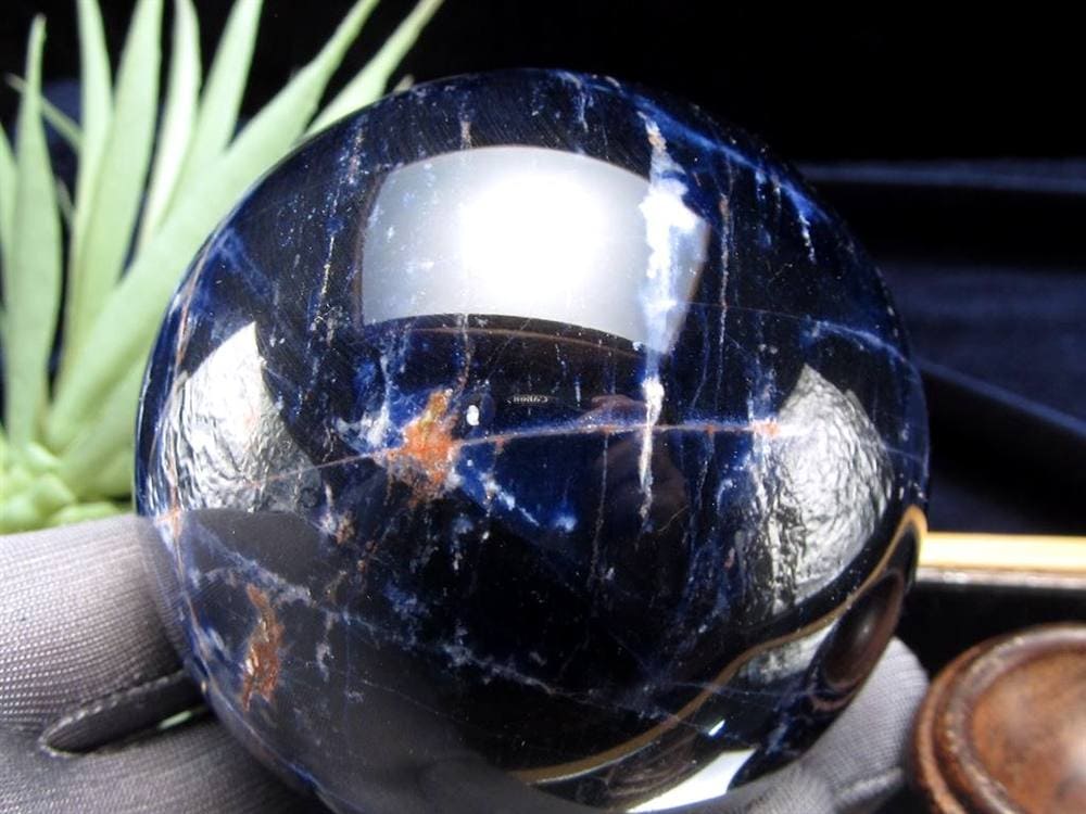 ソーダライト 方曹達石 丸玉 スフィア 置き物