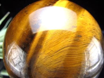 タイガーアイ 虎目石 丸玉 置物