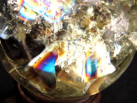 シトリン 黄水晶 丸玉 置物 金運 スフィア