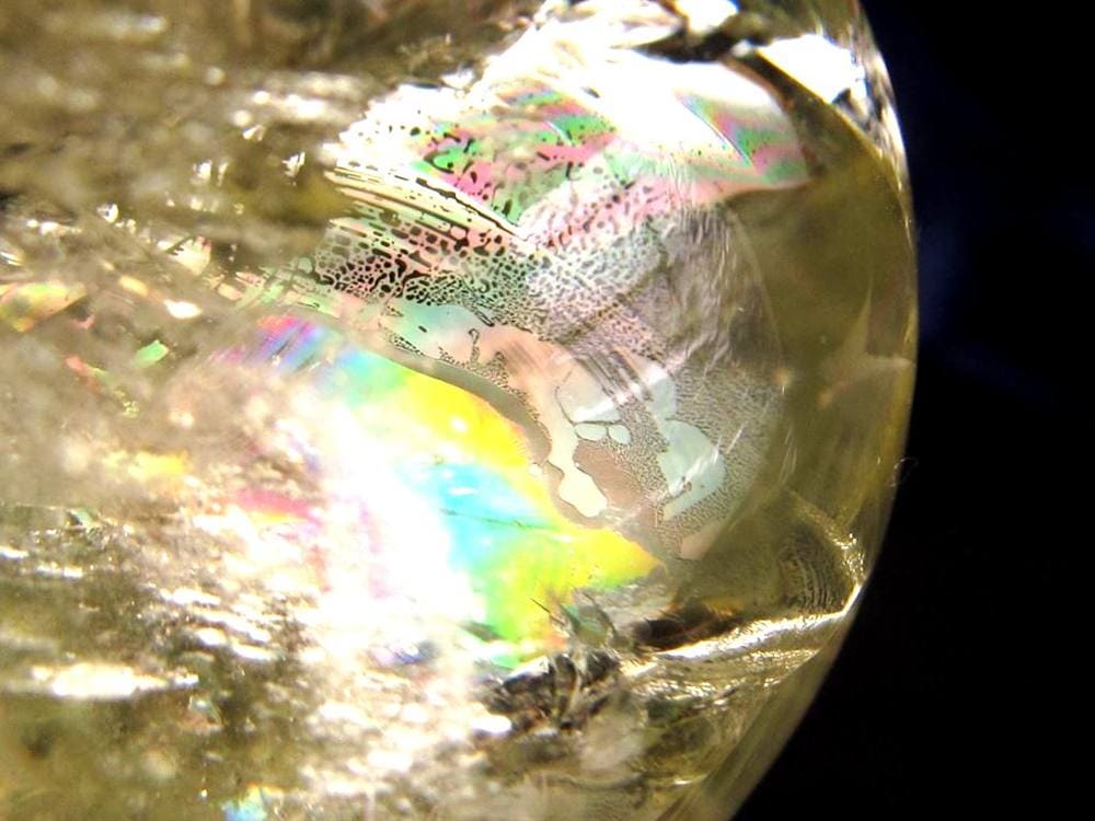 シトリン 黄水晶 丸玉 置物 金運 スフィア
