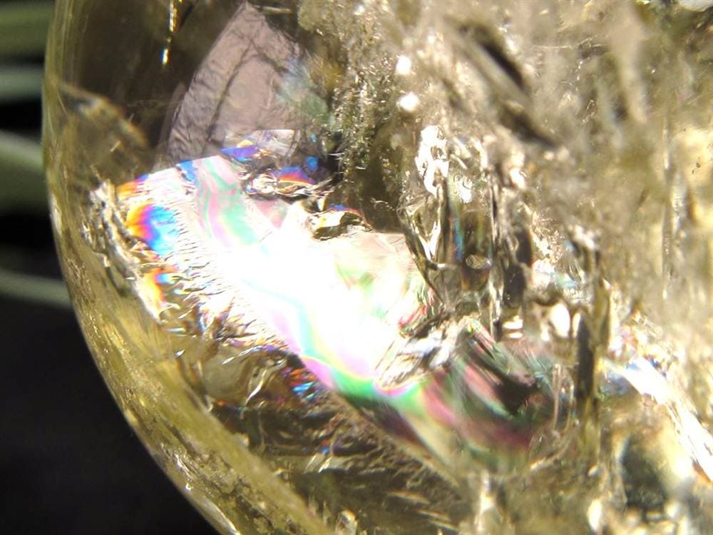 シトリン 黄水晶 丸玉 置物 金運 スフィア