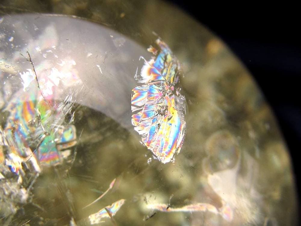 シトリン 黄水晶 丸玉 置物 金運 スフィア