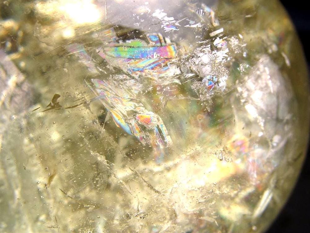 シトリン 黄水晶 丸玉 置物 金運 スフィア