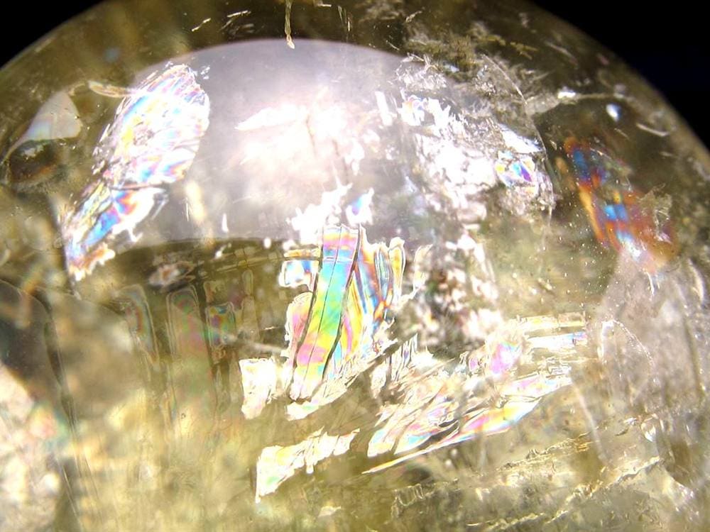 シトリン 黄水晶 丸玉 置物 金運 スフィア