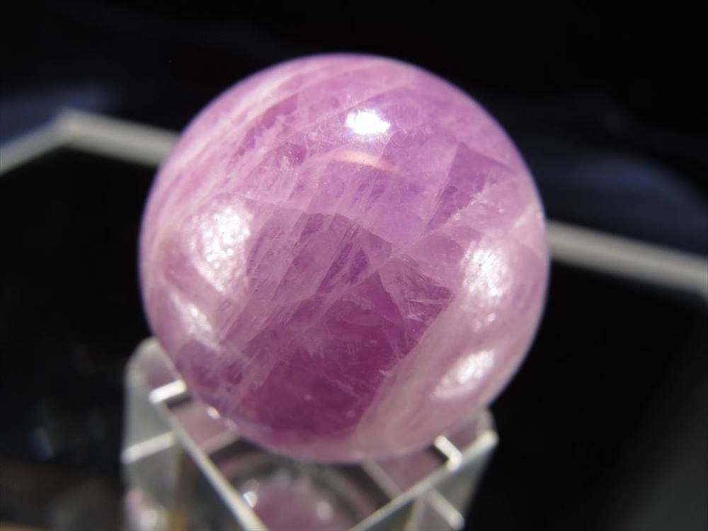 クンツァイト リチア輝石 丸玉 スフィア 置物