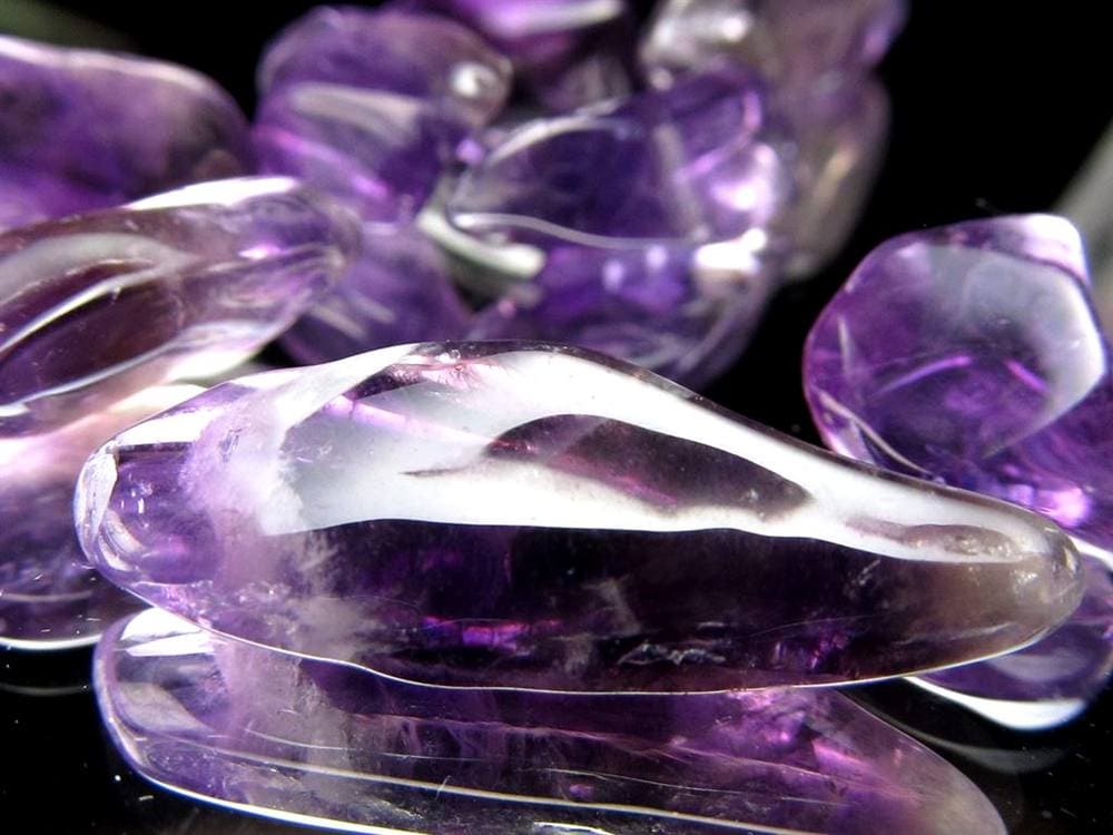 アメジスト さざれ石 透明感のある粒