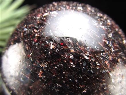 レッドマイカ モスコバイト 鱗雲母 丸玉 スフィア