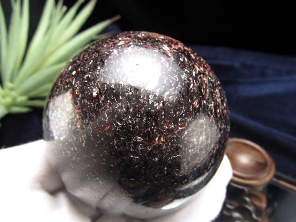 レッドマイカ モスコバイト 鱗雲母 丸玉 スフィア