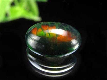 ブラックオパール カボション プレイオブカラー 蛋白石 遊色