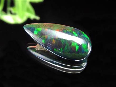 ブラックオパール カボション プレイオブカラー 蛋白石 遊色