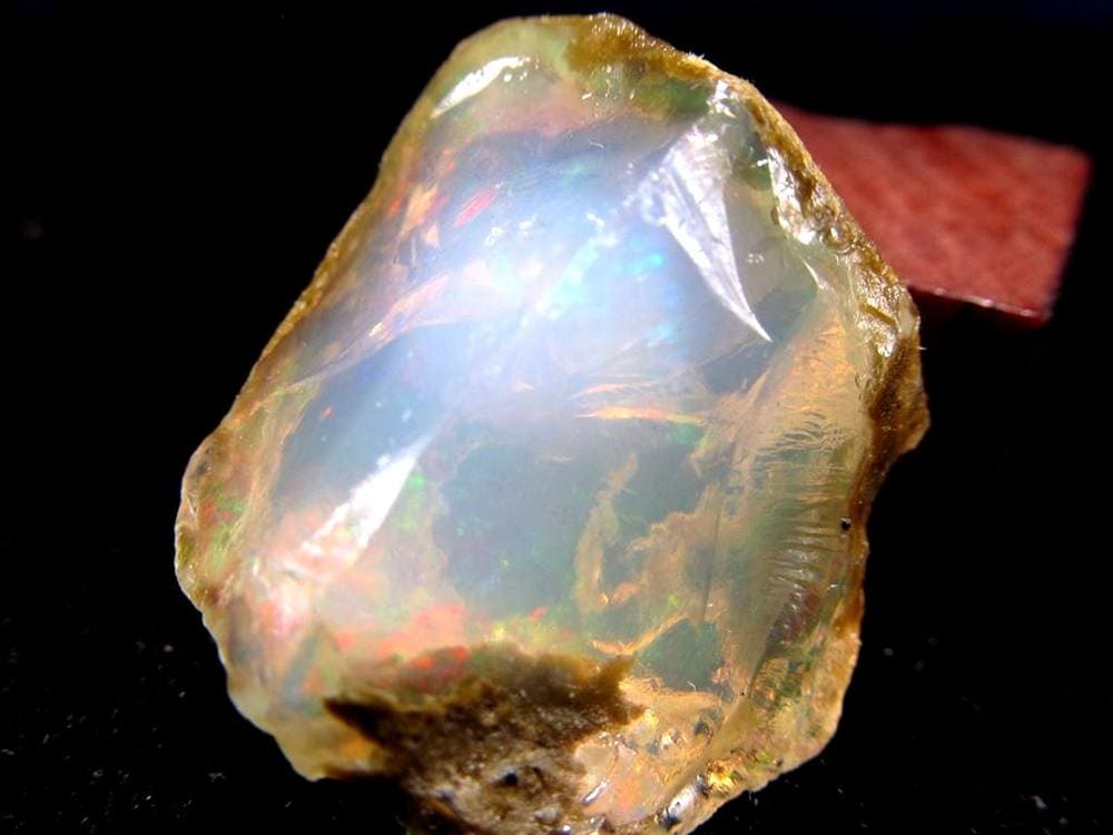 オパール 蛋白石 原石 エチオピア産 遊色