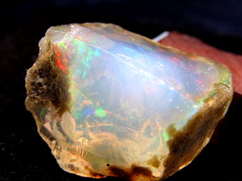 オパール 蛋白石 原石 エチオピア産 遊色