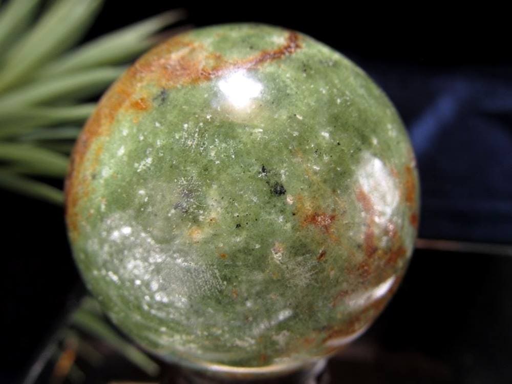 グリーンオパール 緑蛋白石 コモンオパール 丸玉 スフィア