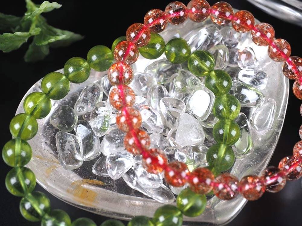 水晶 ハート 皿 トレイ ブラジル産