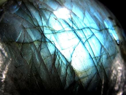 ラブラドライト 丸玉 スフィア シラー効果 置物 マダガスカル産