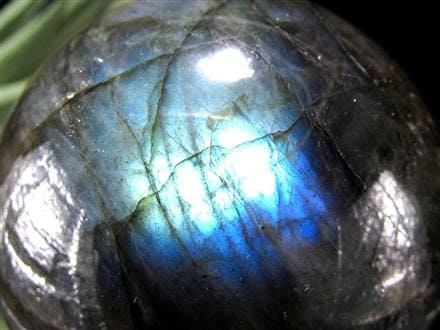 ラブラドライト 丸玉 スフィア シラー効果 置物 マダガスカル産