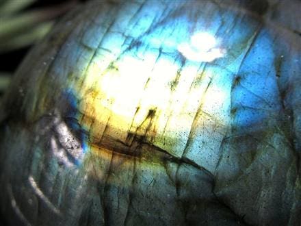 ラブラドライト 丸玉 スフィア シラー効果 置物 マダガスカル産