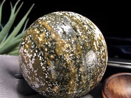 オーシャンジャスパー オビキュラージャスパー ジャスパー 碧玉 丸玉 スフィア