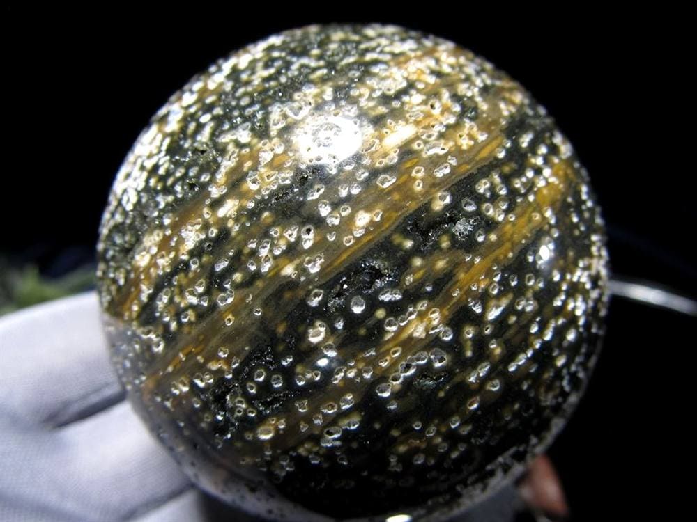 オーシャンジャスパー オビキュラージャスパー ジャスパー 碧玉 丸玉 スフィア