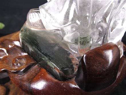 関羽 水晶 彫刻置物 三国志 風水