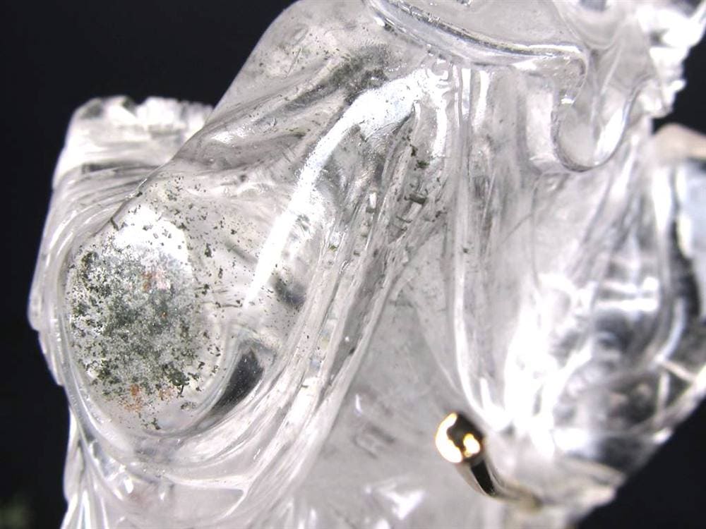 関羽 水晶 彫刻置物 三国志 風水