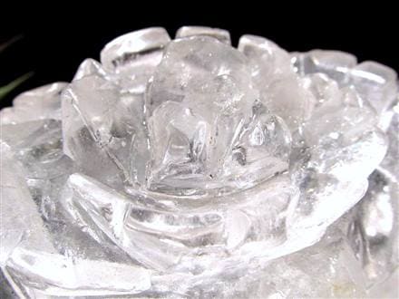 水晶 薔薇 彫刻置物 クォーツ 天然石