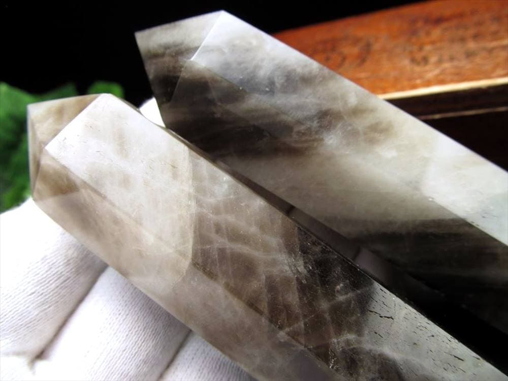 スモーキークォーツ 煙水晶 六角柱 ポイント 原石