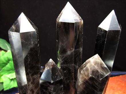 モリオン 黒水晶 六角柱 ポイント 原石