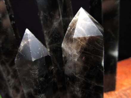 モリオン 黒水晶 六角柱 ポイント 原石