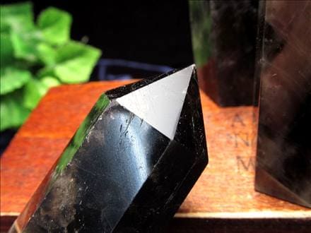 モリオン 黒水晶 六角柱 ポイント 原石