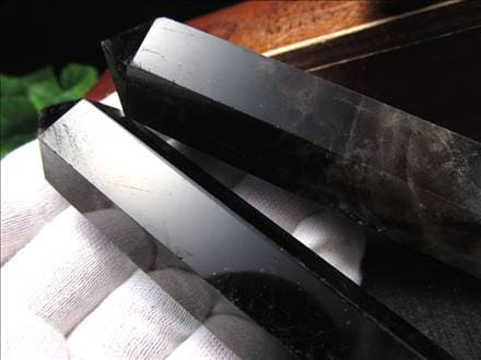 モリオン 黒水晶 六角柱 ポイント 原石