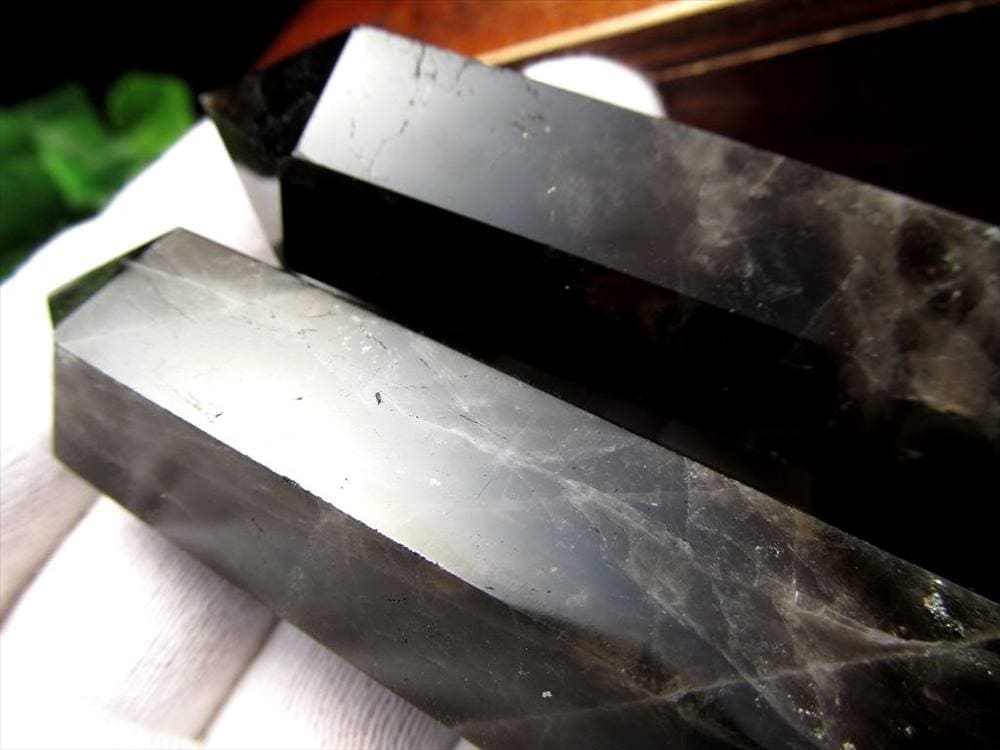 モリオン 黒水晶 六角柱 ポイント 原石