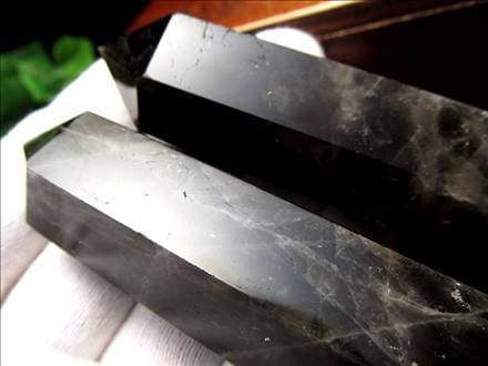 モリオン 黒水晶 六角柱 ポイント 原石