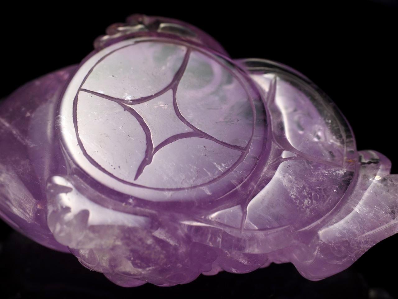 ライモライトインラベンダーアメジスト　銭蛙　素敵な逸品 ライモライトインラベンダーアメジスト 銭蛙 素敵な逸品 【公式通販】