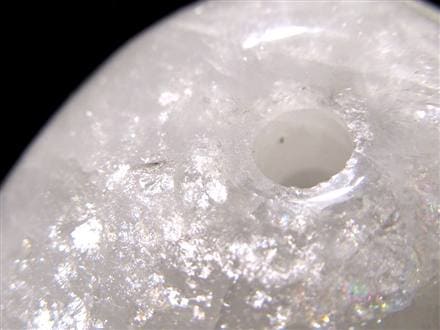 甲州白雲石 水晶 勾玉 4月誕生石 天然石