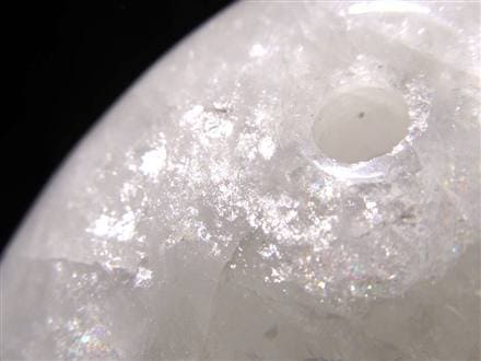 甲州白雲石 水晶 勾玉 4月誕生石 天然石