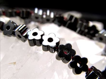 ヘマタイト 赤鉄鉱 歯車 ビーズ連 連材