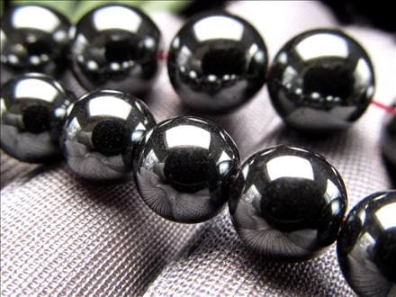 ヘマタイト 赤鉄鉱 ビーズ連 連材