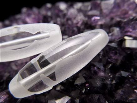 双観音天珠 水晶 クリスタル 天珠