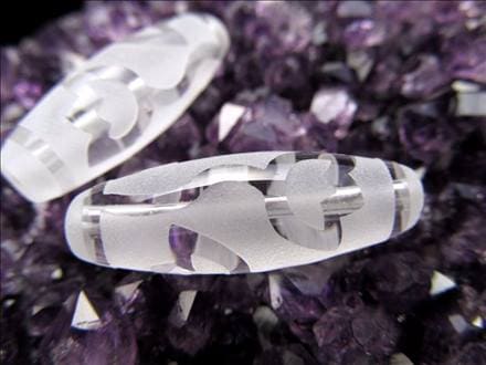 水蓮花天珠 水晶 クリスタル 天珠